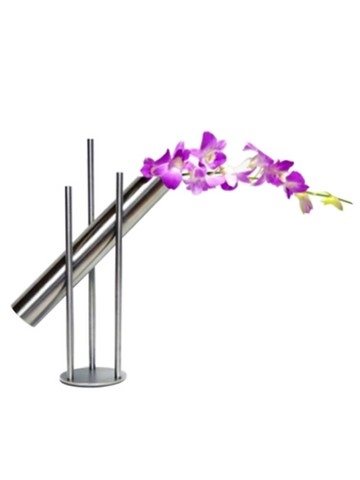 Vase inox biais, Teix Art 