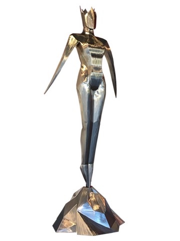 Sculpture inox Leveza, Teix Art 